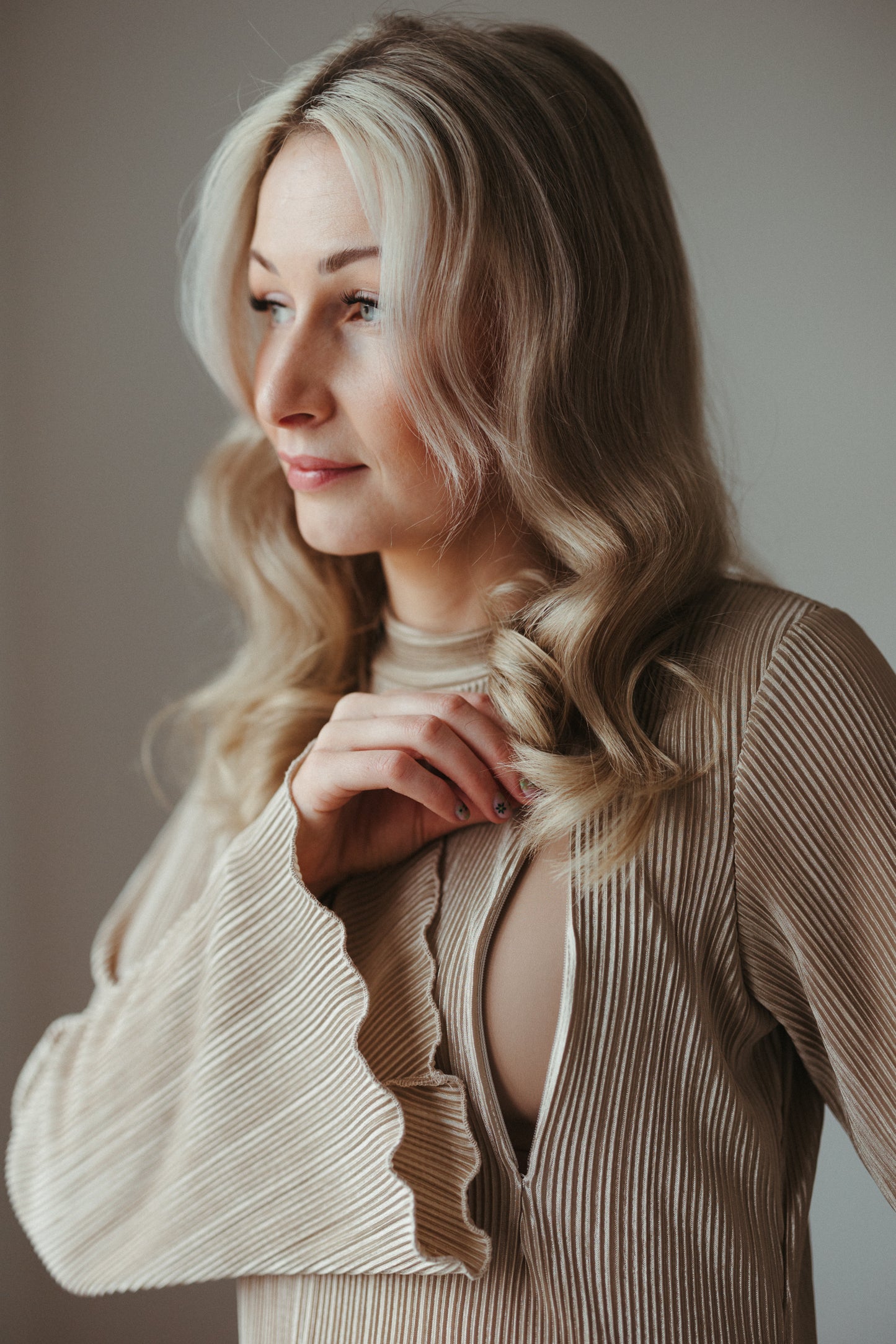 ‘Holly’ Long Sleeved Nursing Dress