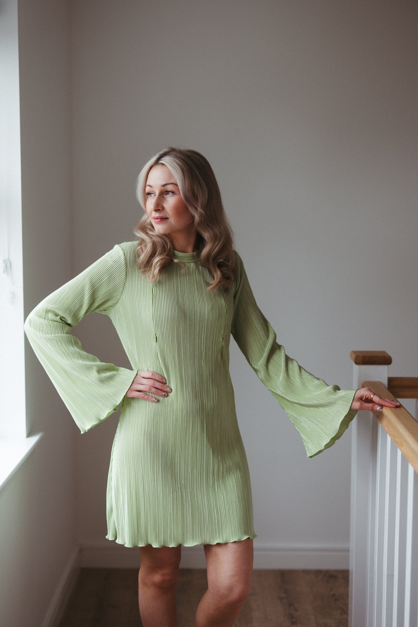 ‘Holly’ Long Sleeved Nursing Dress