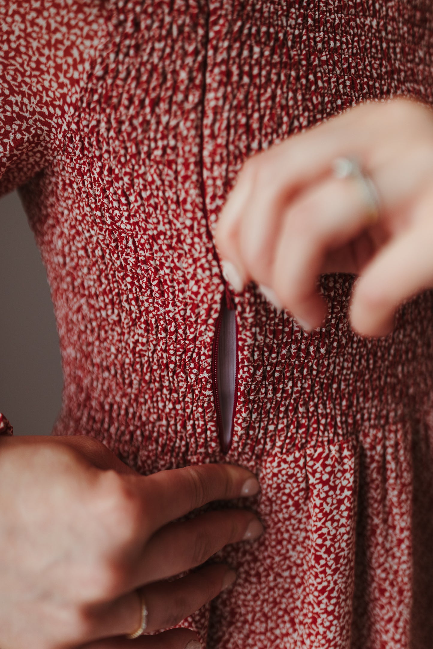 ‘Gracie’ Maternity/Nursing Midi Dress