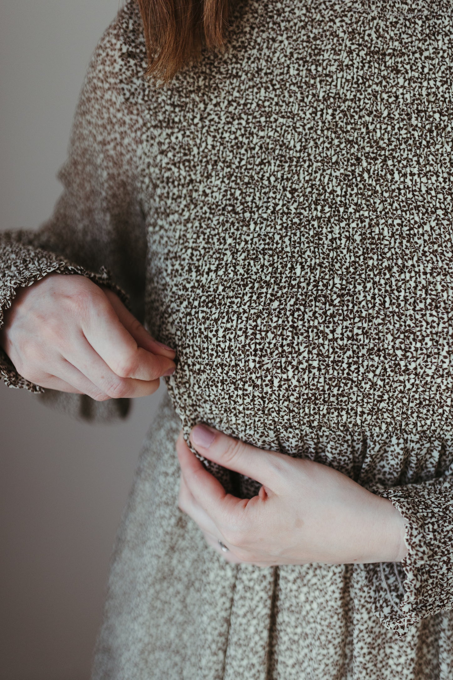 ‘Gracie’ Maternity/Nursing Midi Dress