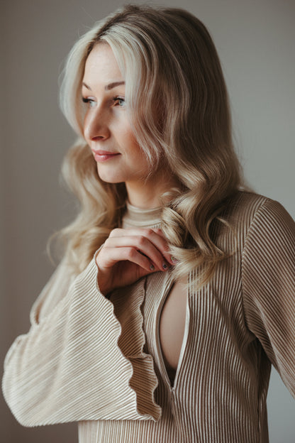 ‘Holly’ Long Sleeved Nursing Dress